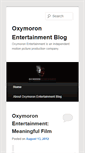 Mobile Screenshot of oxymoronentertainmentblog.com